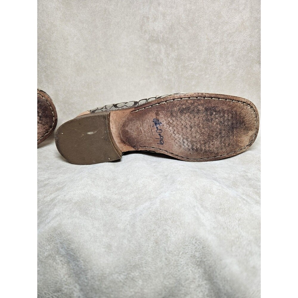 Coach Signature Jacquard Loafers in Brown and Tan - Picture 14 of 16